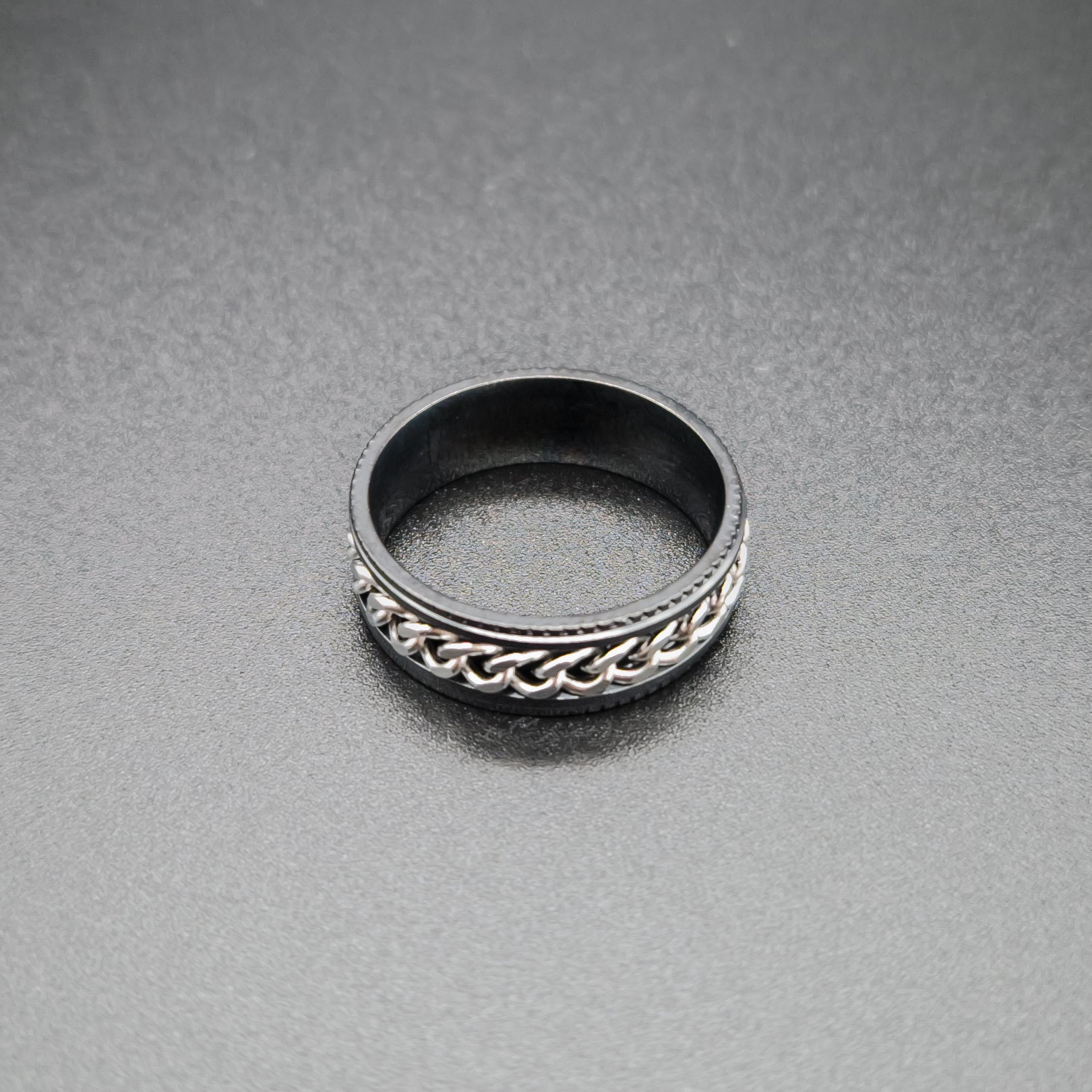 Spinning Chain Anxiety Ring