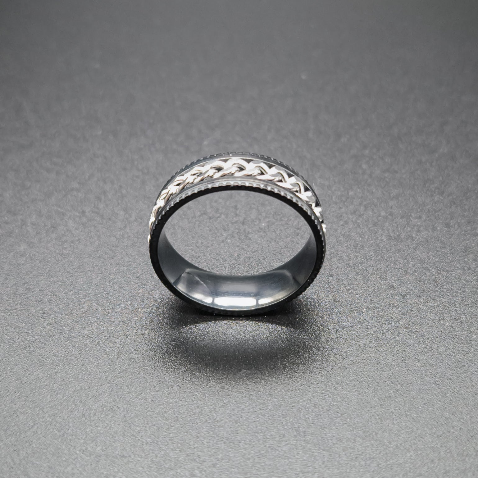 Spinning Chain Anxiety Ring